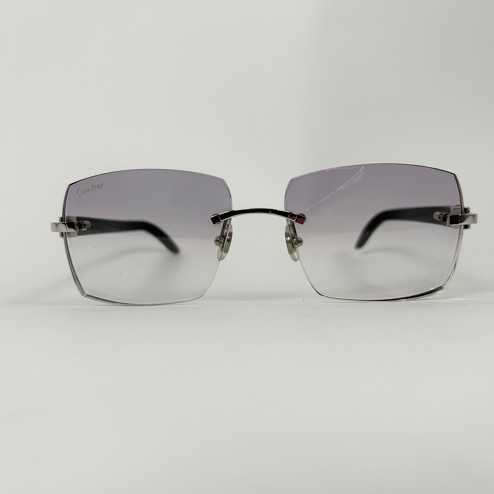 Cartier C Frame Dark Buffalo Horn Glasses