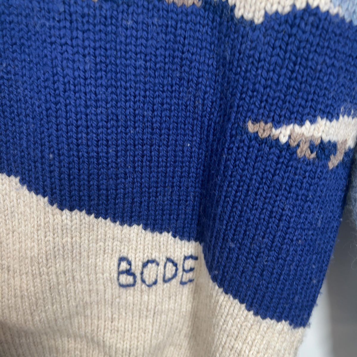 Bode Snowy Landscape Sweater