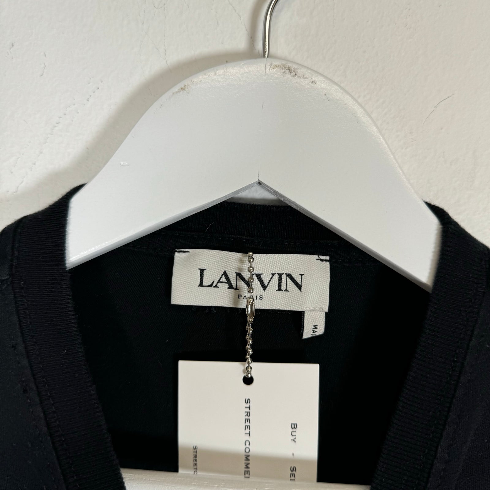 Lanvin x Gallery Dept Black French Logo Tee Size XS