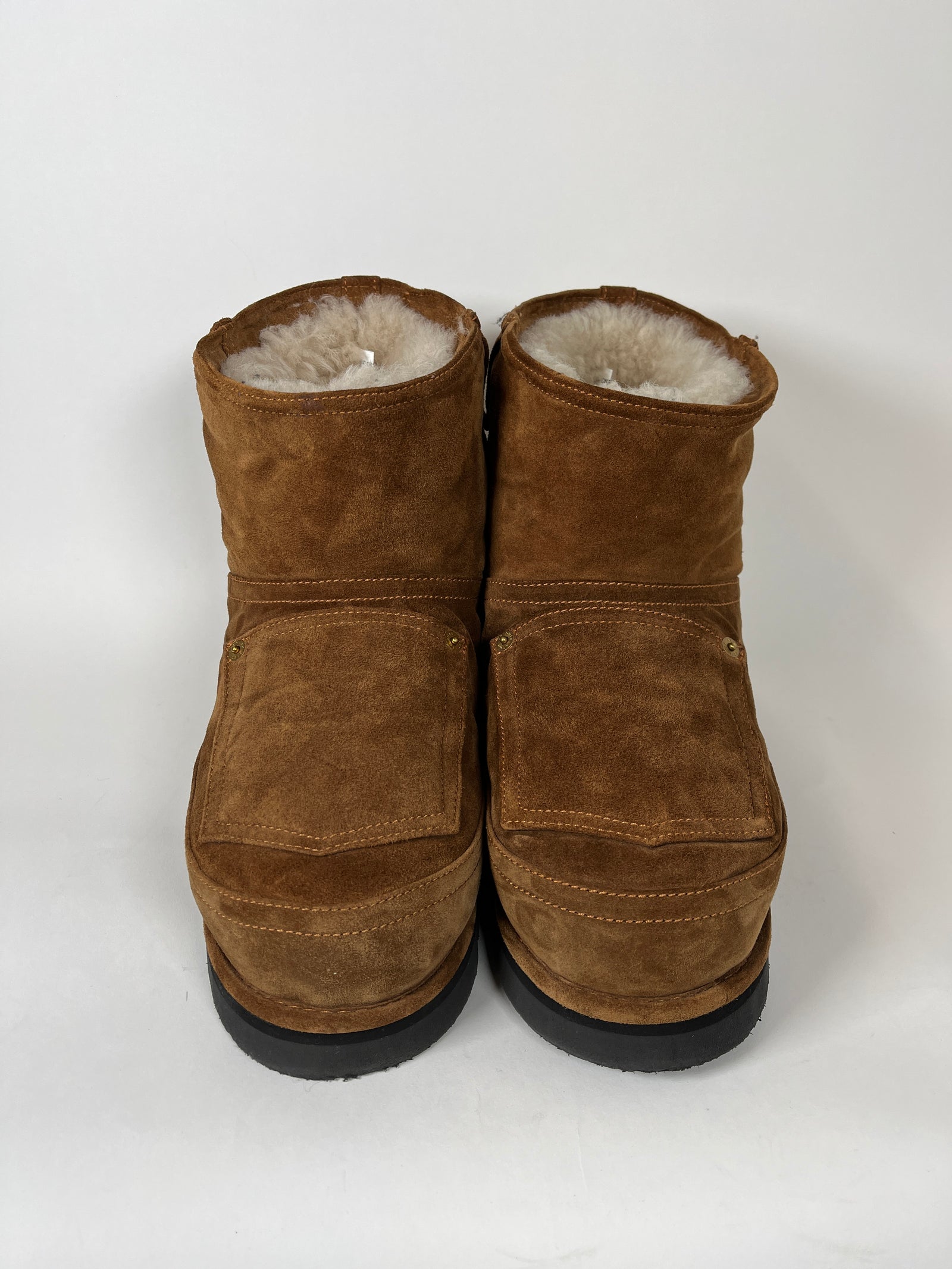 Acne Studios Brown Low Shearling Boots Size 42