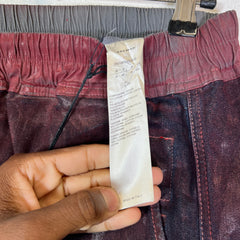 Rick Owens DRKSHDW Cherry Waxed Cropped Pants