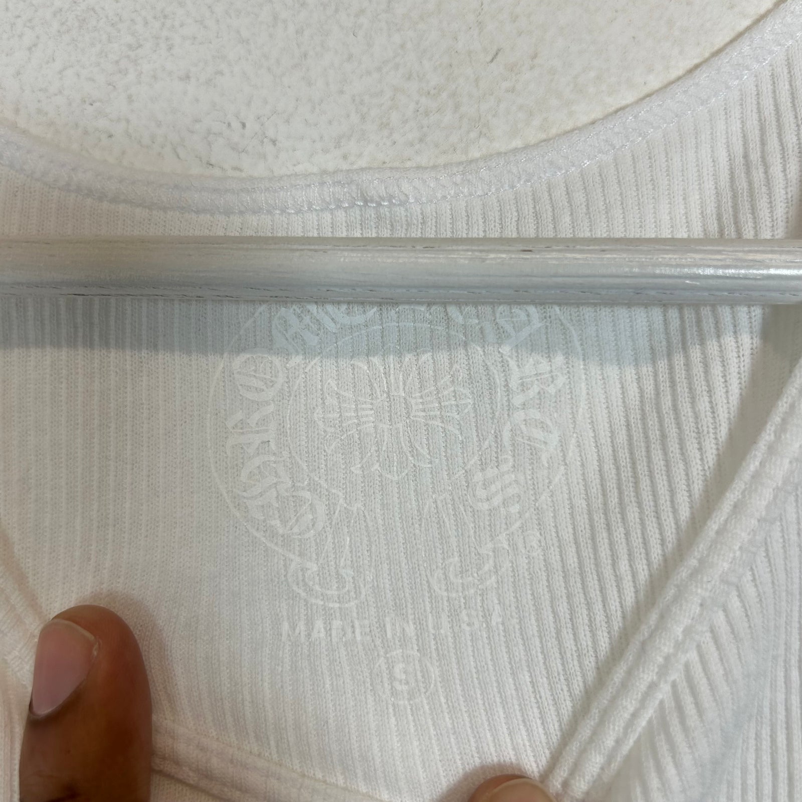 Chrome Hearts White/Pink T-Bar Logo Tank Top Size S