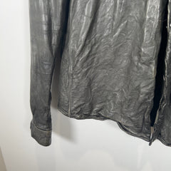 Carpe Diem 'Work Of 2003' Leather Shirt Jacket