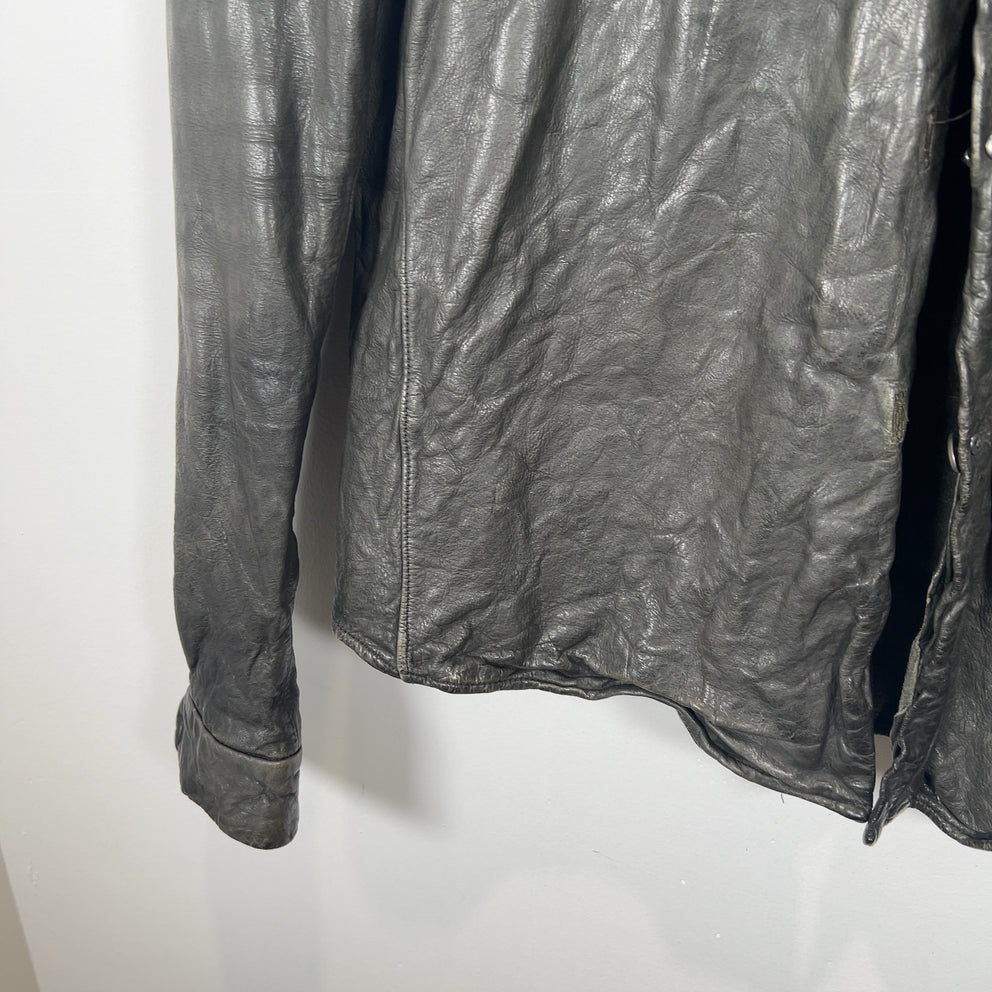 Carpe Diem 'Work Of 2003' Leather Shirt Jacket