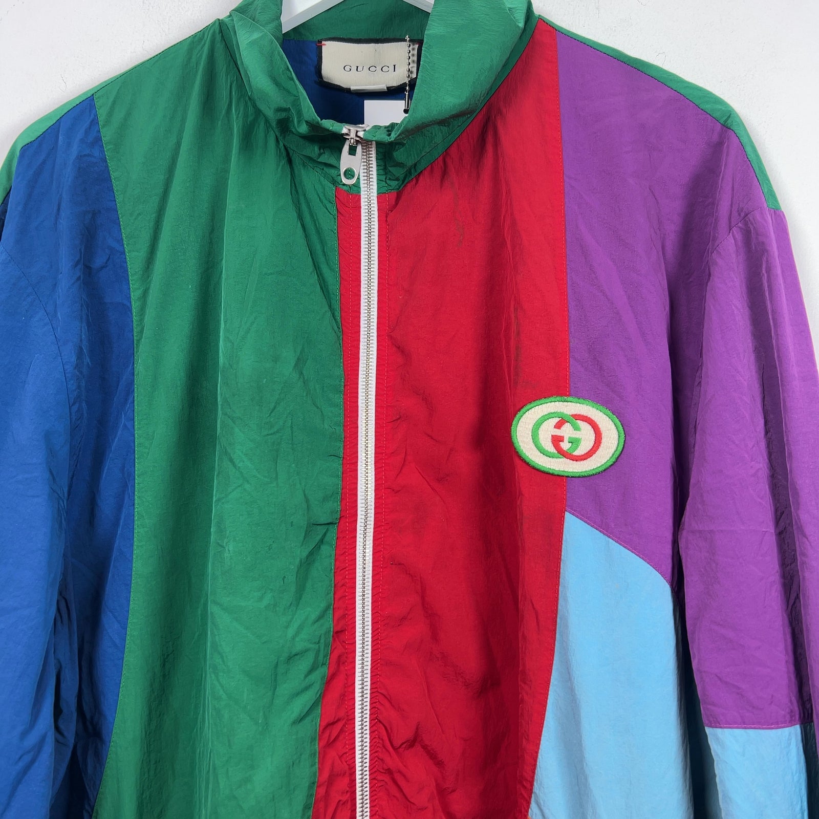 Gucci Colorblock Nylon Light Jacket