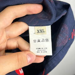 Human Made Heart Print Navy Button Up Size XXL