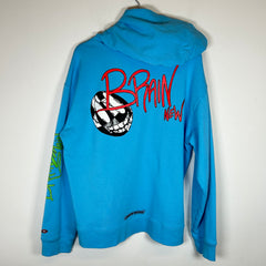 Chrome Hearts Blue Matty Boy Brain New Hoodie Size XL