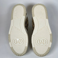 Gucci White/Beige GG Re-Web Sneaker Size GG 8.5