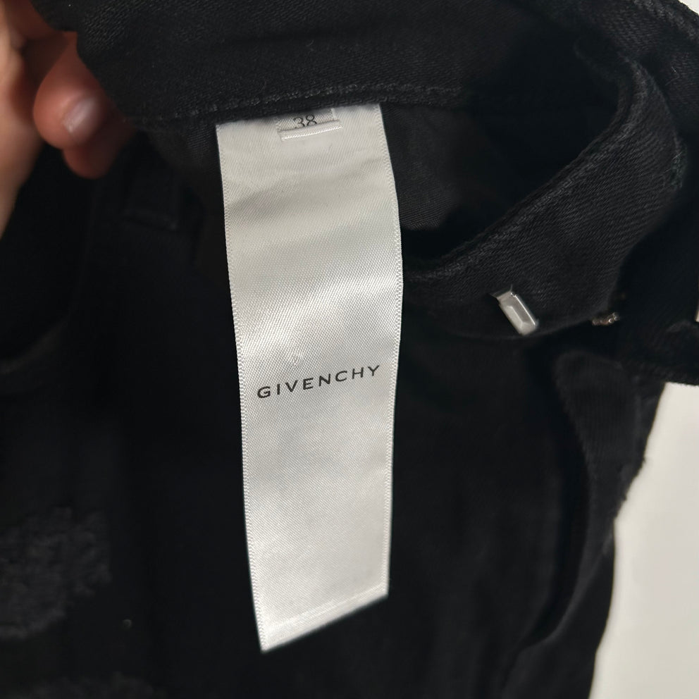Givenchy Black Distressed Jeans Size 38