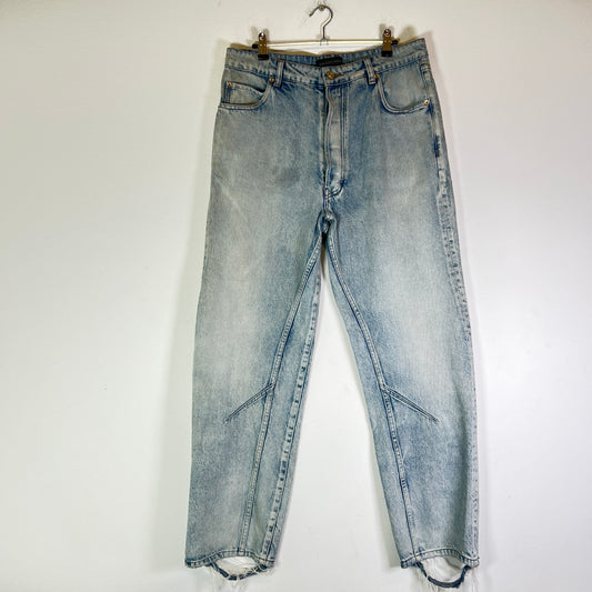 Balenciaga Lightwash 'O-Leg' Denim Jeans