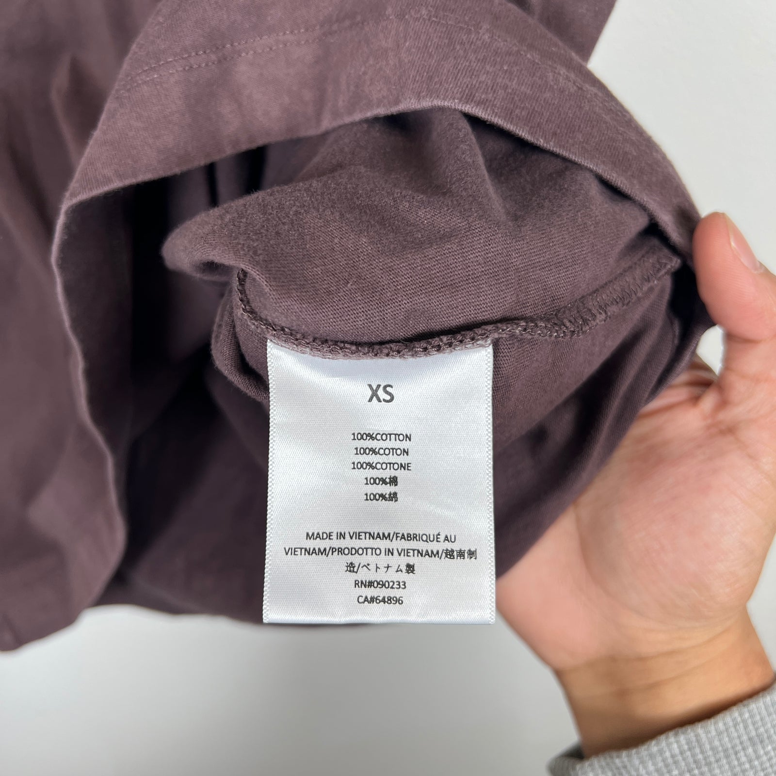 Essentials Brown Logo T-shirt Size XS
