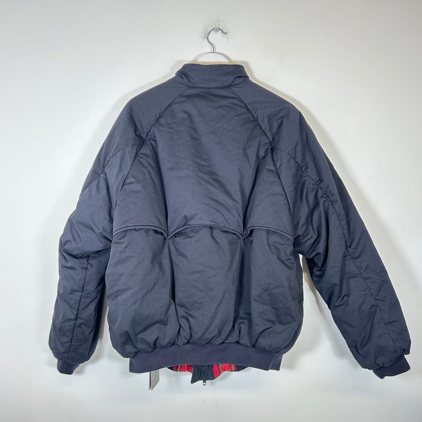 Balenciaga Navy Harrington Bomber Jacket Size 2