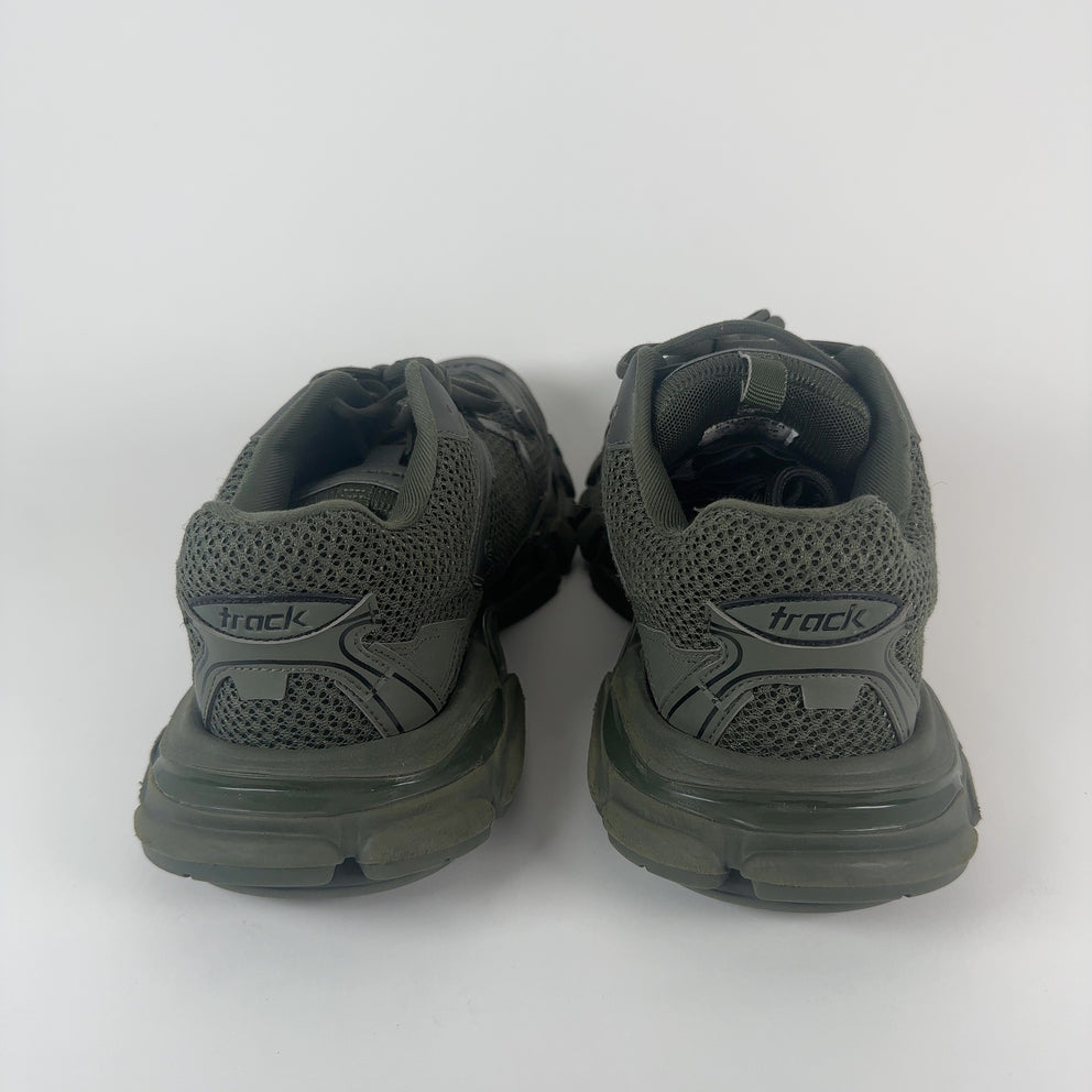 Balenciaga Olive Track 3 Lowtop Sneakers