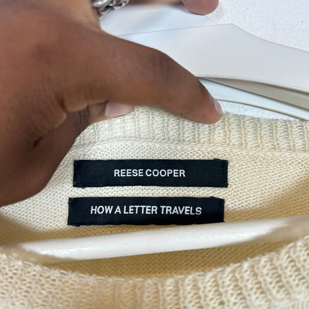 Reese Cooper Cream RCI Sweater Size XL