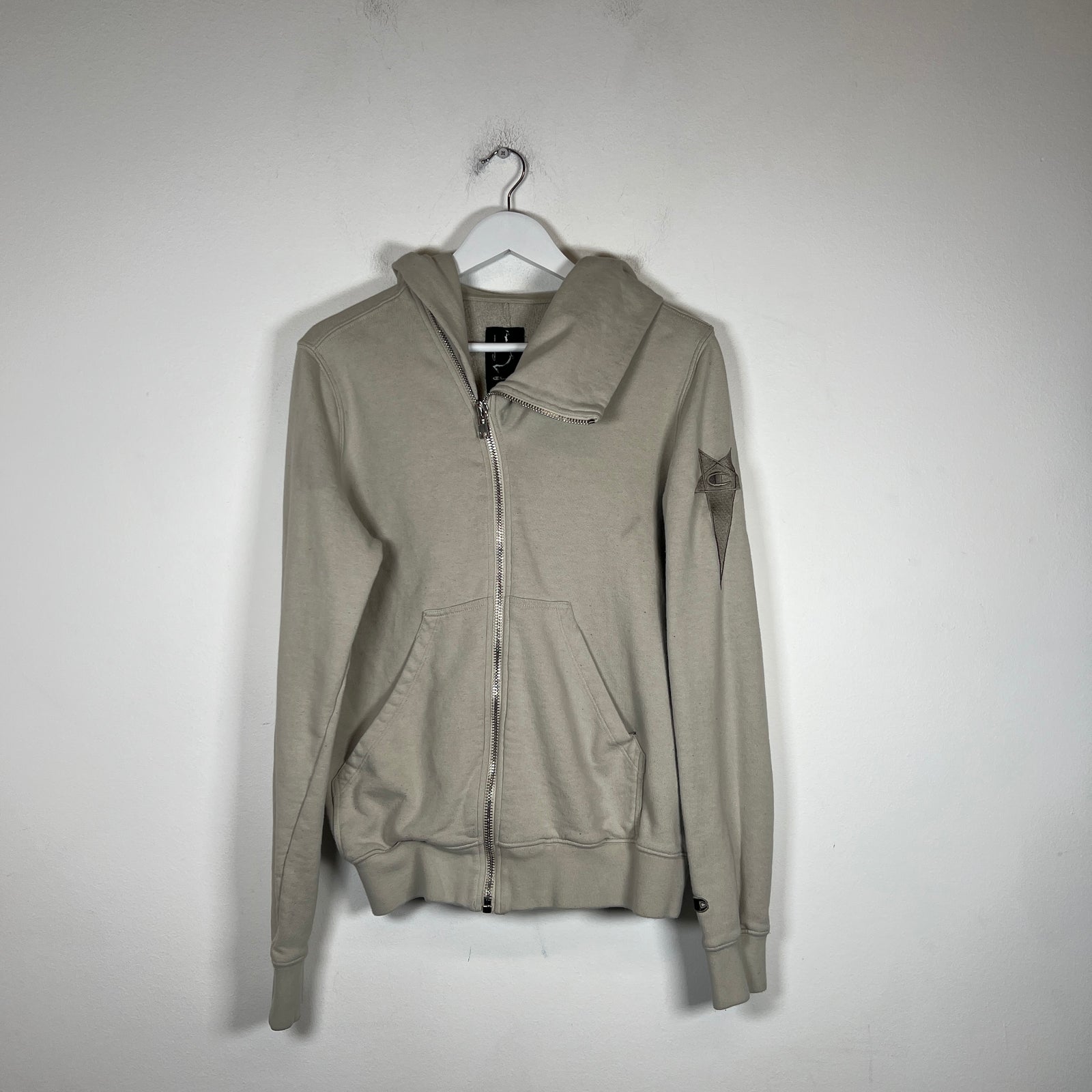 Rick Owens x Champion Cream Mountain Hoodie Size M