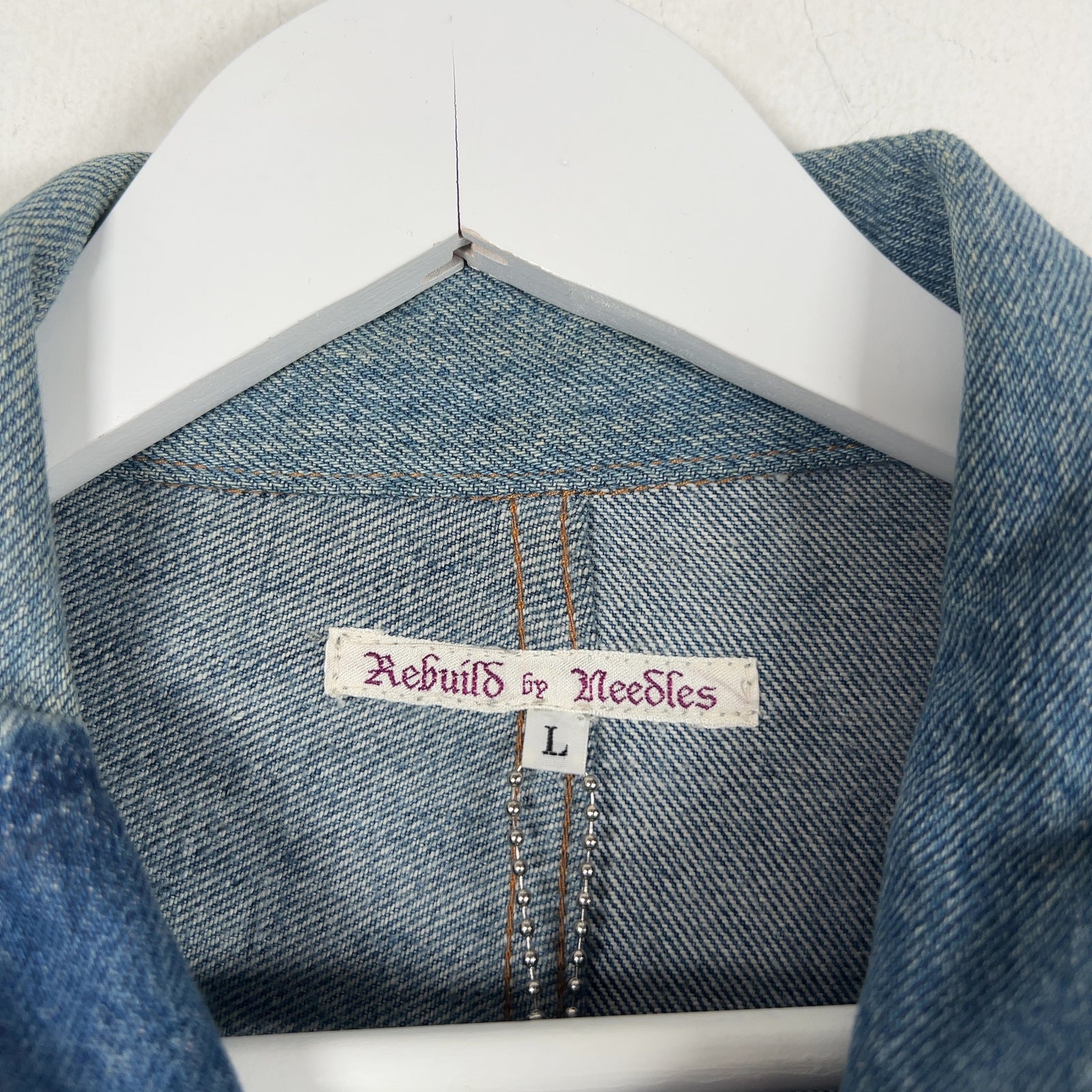 Needles Denim Patchwork Reconstructed Chore Jacket