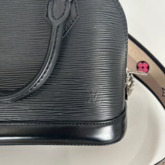 Louis Vuitton Alma Black Epi Leather Purse
