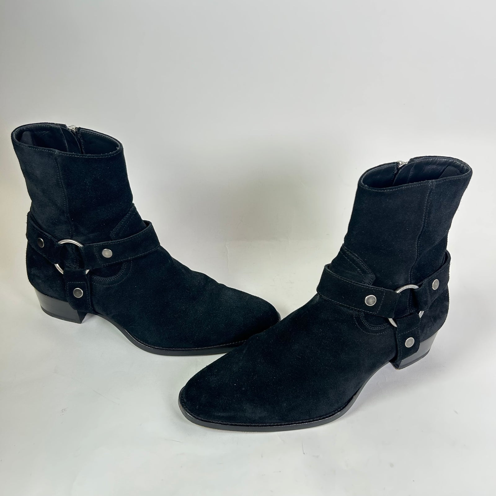 Saint Laurent Paris Suede Wyatt Boots