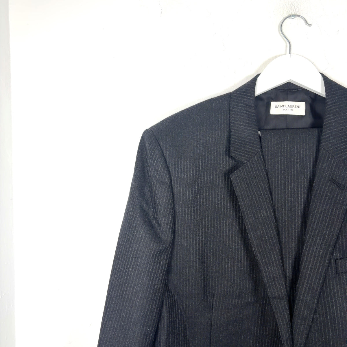 Saint Laurent FW16 Pinstripe Set Two Piece Suit