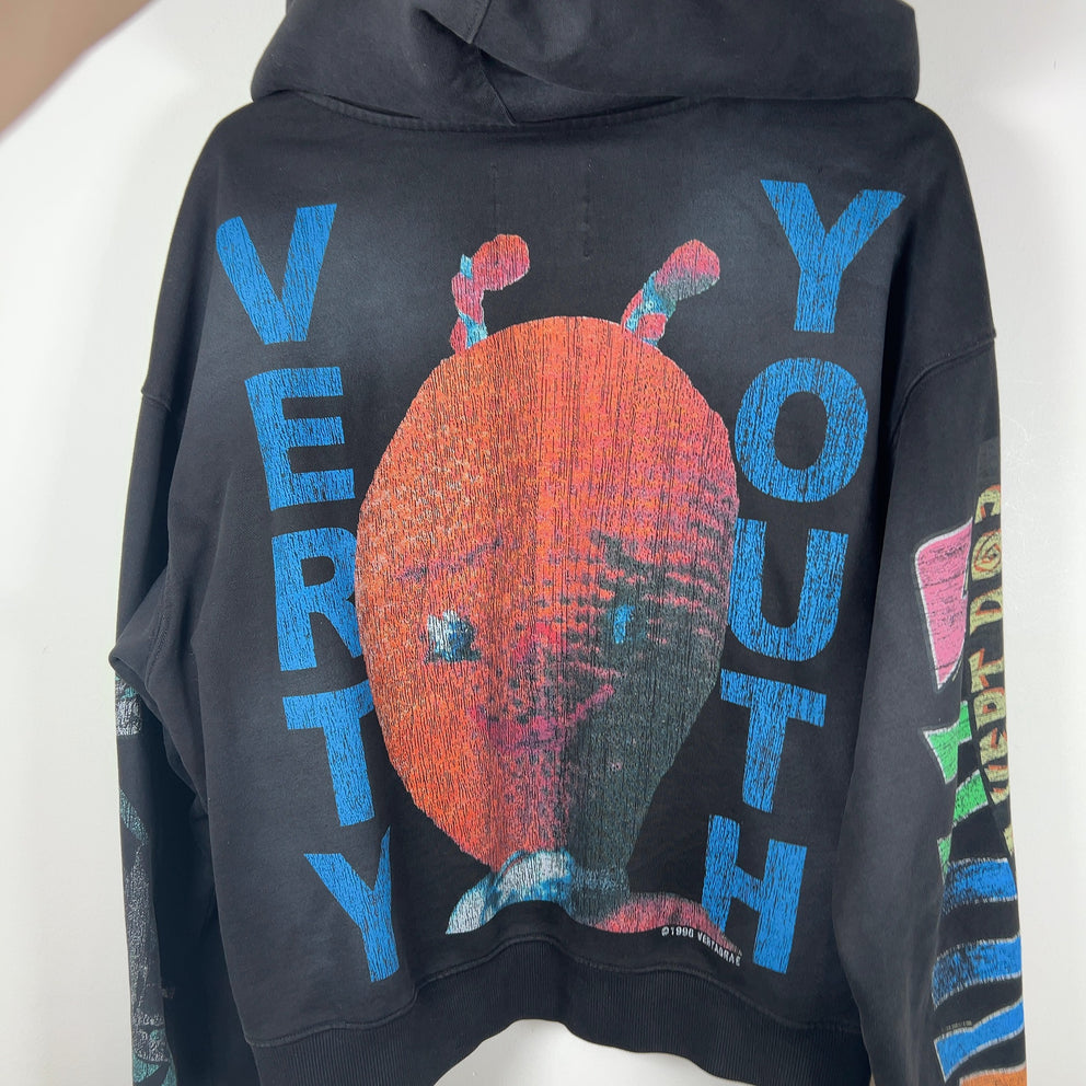 Vertabrae Montage Black Zip Up Hoodie