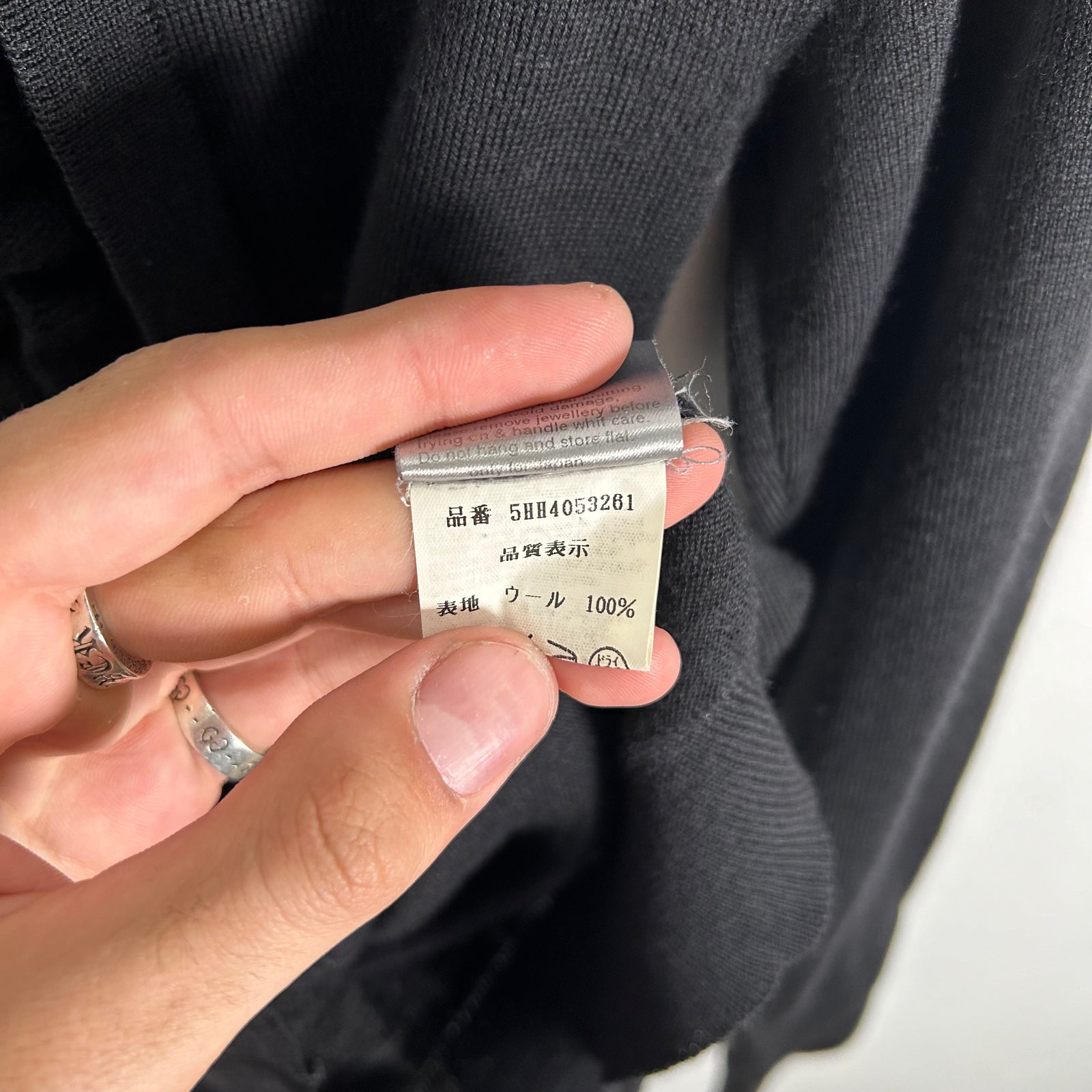 Dior Black FW03 Turtleneck Size S