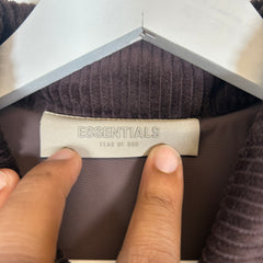 Fear of God Essentials Plum Corduroy Jacket Size M