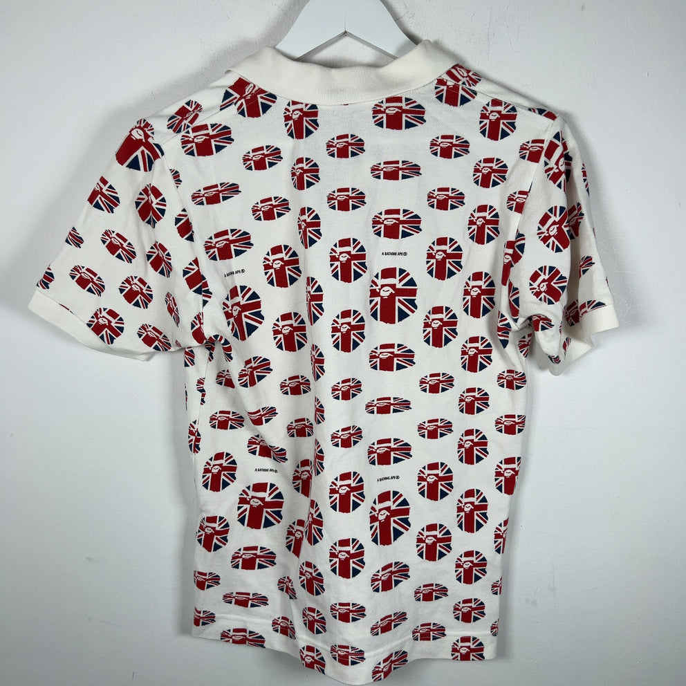 Bape England Ape Head Logo Polo Shirt
