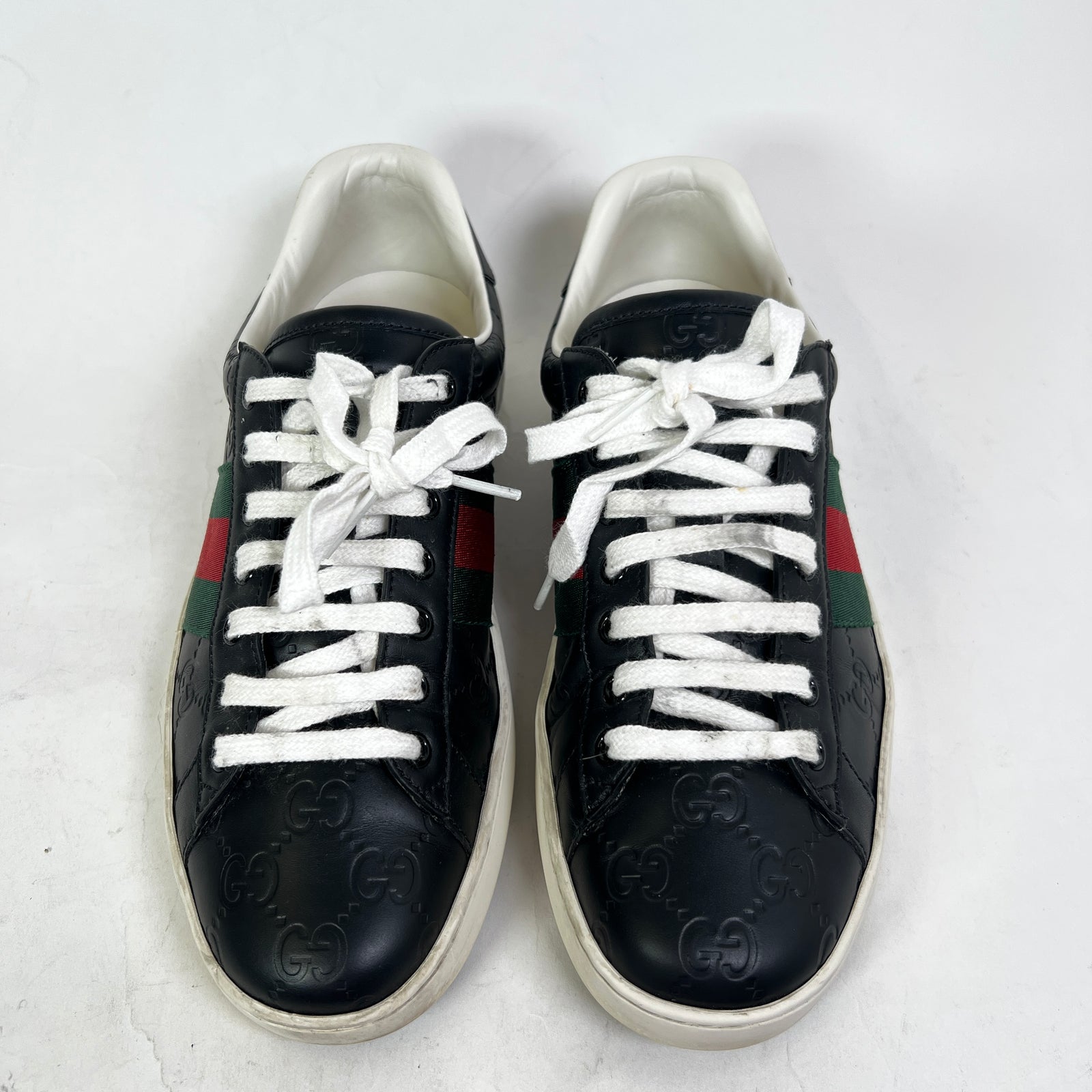 Gucci Embossed GG Web Ace Low-Top Sneaker