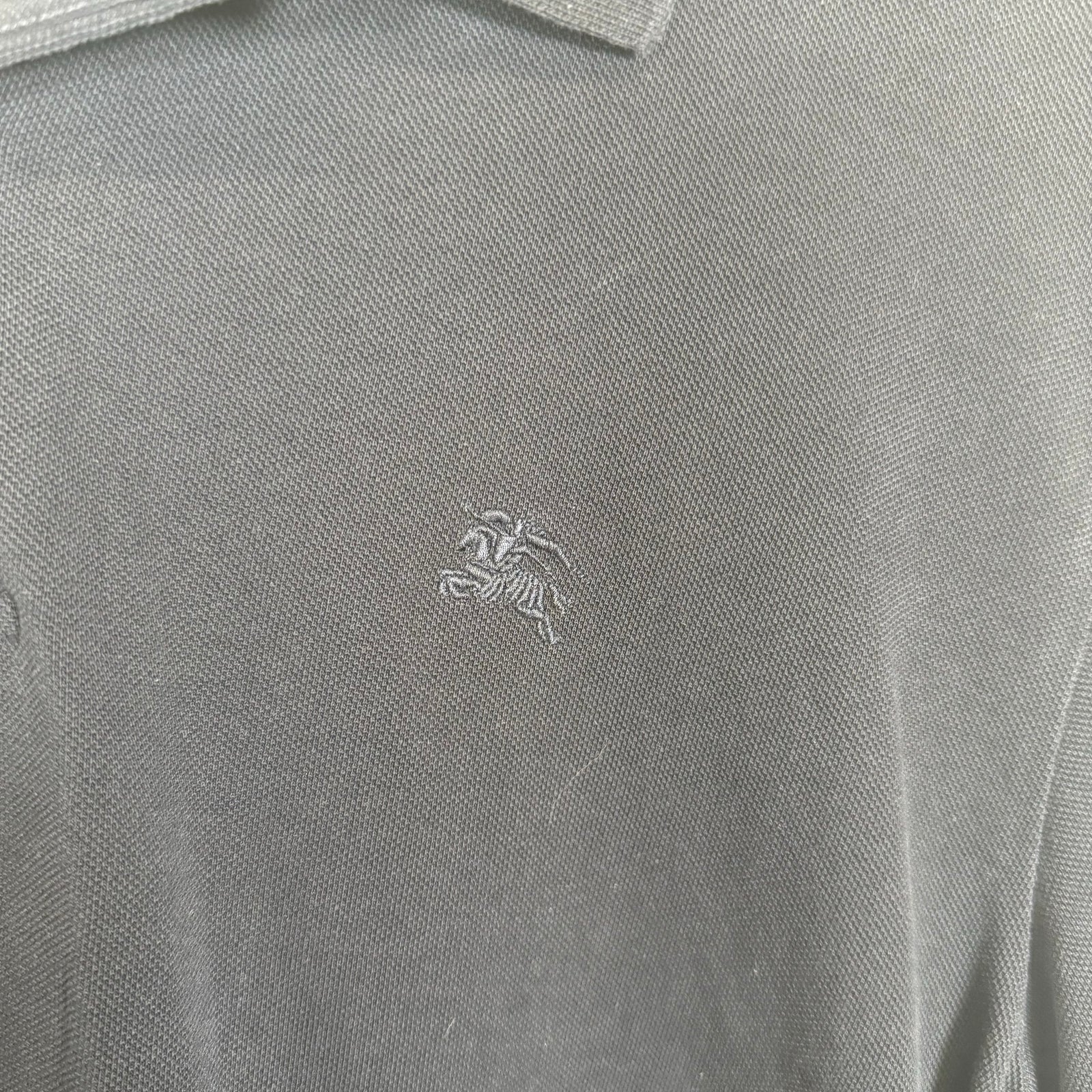 Burberry Navy Longsleeve Polo Shirt Size XXL