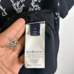 Louis Vuitton Black LV Spread Embroidery T-Shirt Size M