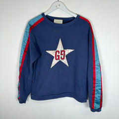 Gucci Blue GG Star Sweatshirt Size S