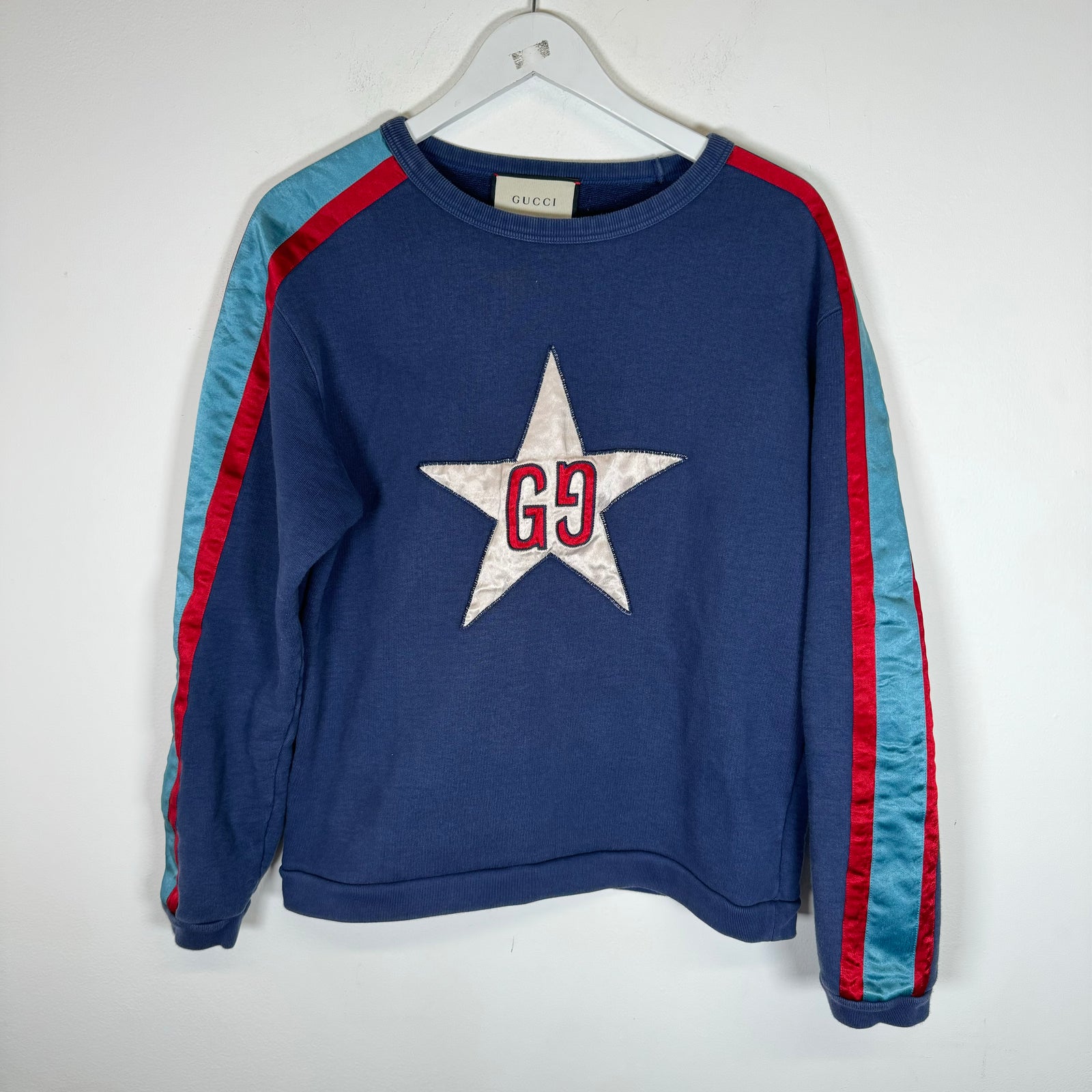 Gucci Blue GG Star Sweatshirt Size S