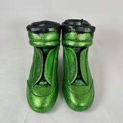 Maison Margiela Green Glitter Gradient High-Top Futures Size 41