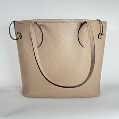 Louis Vuitton Taupe Monogram Empreinte MM Neverfull