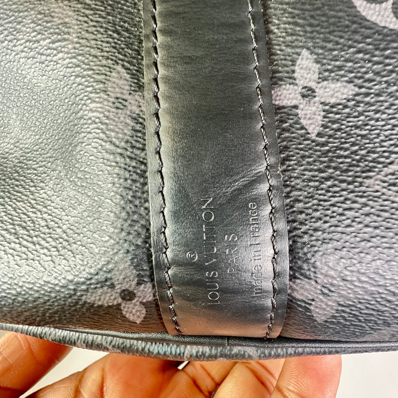 Louis Vuitton Eclipse Monogram Keepall Bandouliere 55