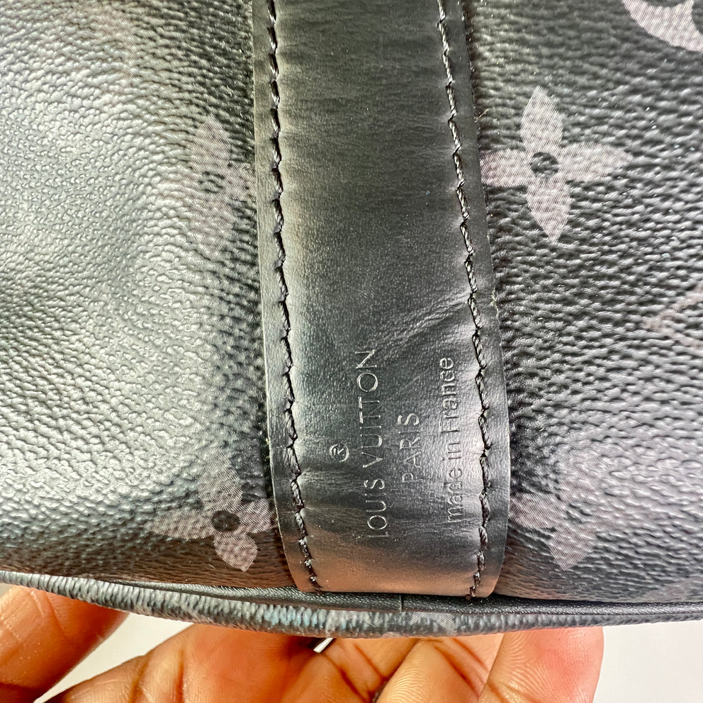 Louis Vuitton Eclipse Monogram Keepall Bandouliere 55