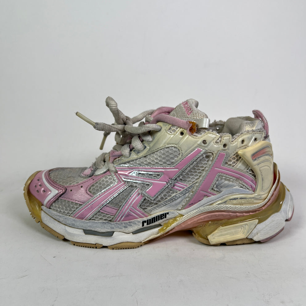 Balenciaga Pink/White Mesh Runner