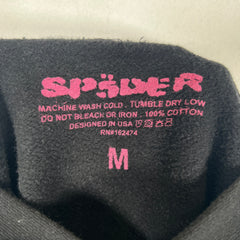 Sp5der Black P*nk Hoodie Size M