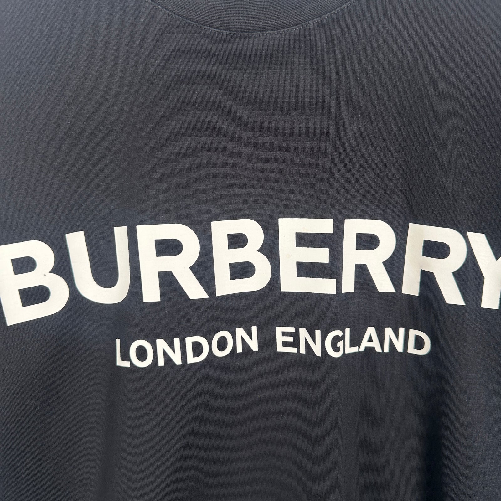 Burberry Black Logo T-Shirt Size S
