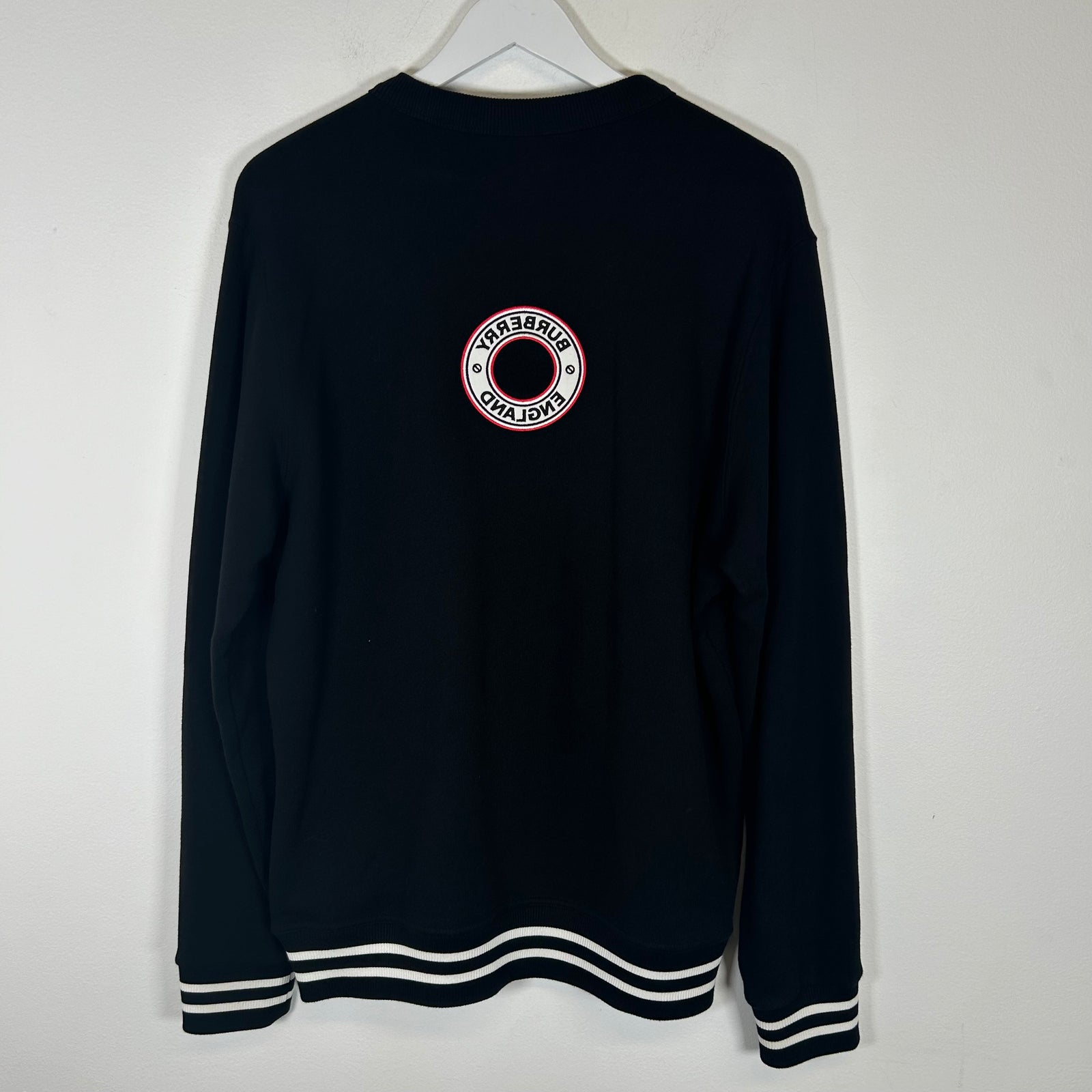 Burberry Black Archway Striped Sweater Size S