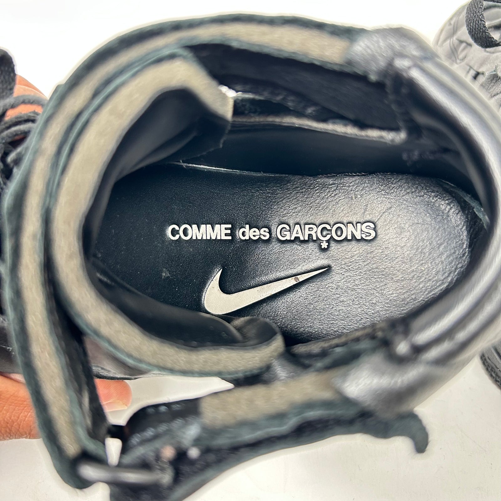 CDG x Nike Black Mid Air Force 1 Size 7