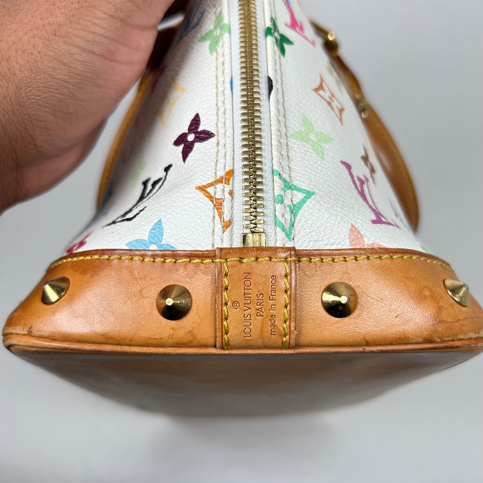Louis Vuitton x Murakami White/Multicolor Monogram Alma Bag