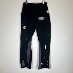 Gallery Dept Black Logo Paint Splatter Sweatpants Size M