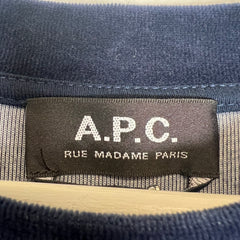 APC Navy Velour Crewneck Size L