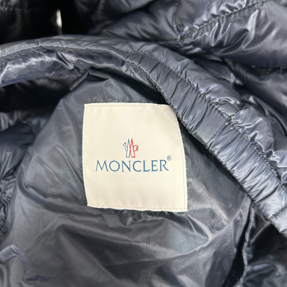 Moncler Navy Douret Hooded Nylon Down Jacket Size 5