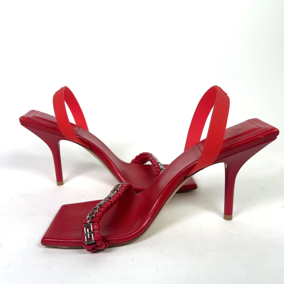 Givenchy Red 4G Slingback Sandal