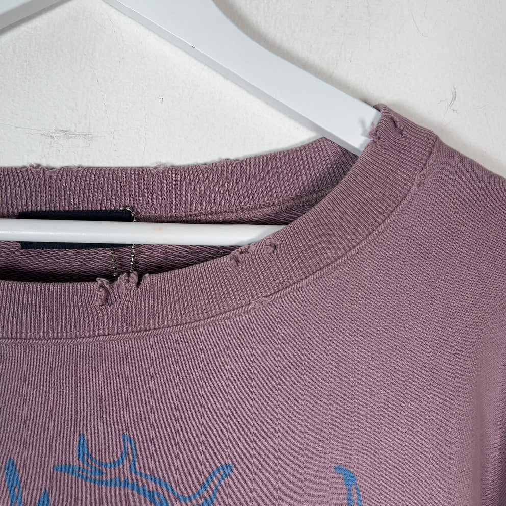 Undercover AW11 Deer Wing Cropped Crewneck
