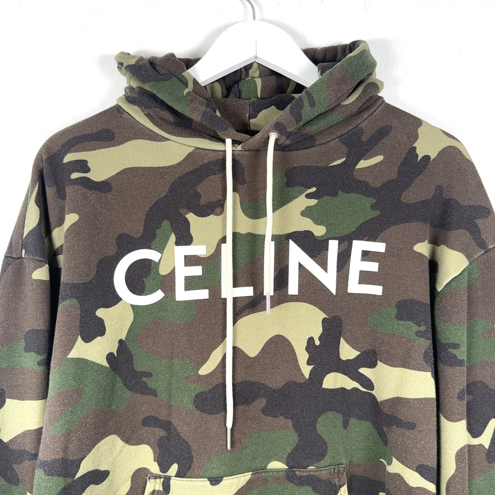 Celine Army Camo Logo Hoodie