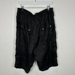 Rick Owens Phlegethon SS21 Bela Satin Shorts Size XL