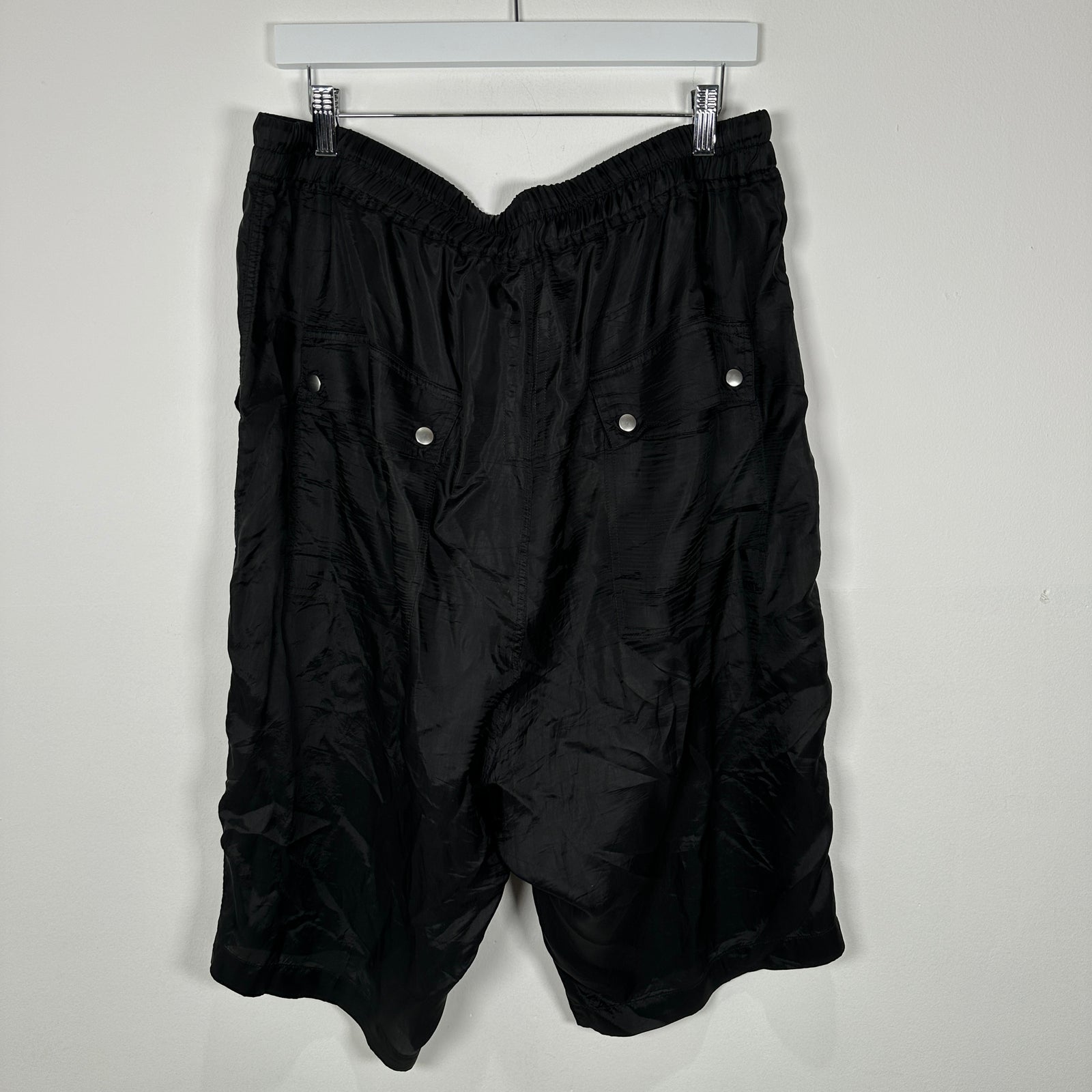 Rick Owens Phlegethon SS21 Bela Satin Shorts Size XL